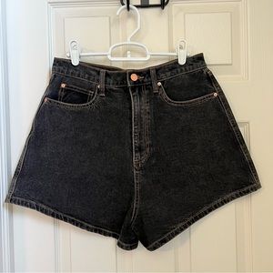 WeWoreWhat black denim shorts size 29